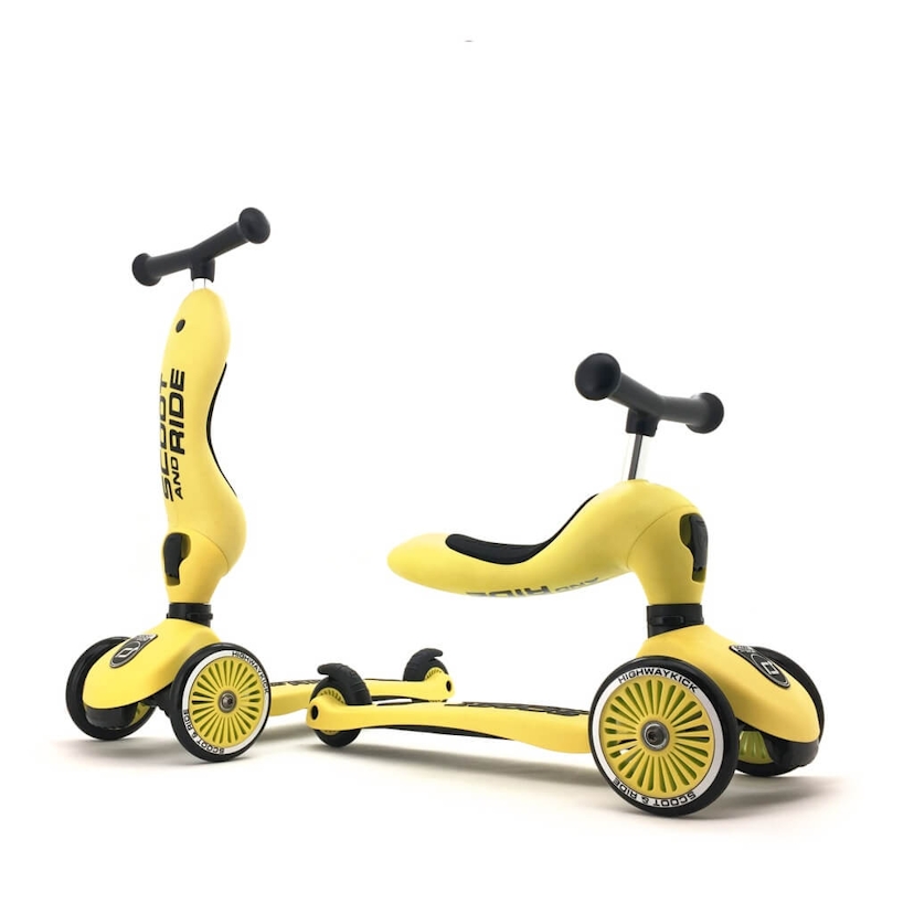 SCOOT & RIDE Παιδικό Πατίνι HighWayKick 1 Lemon (12+ μηνών)