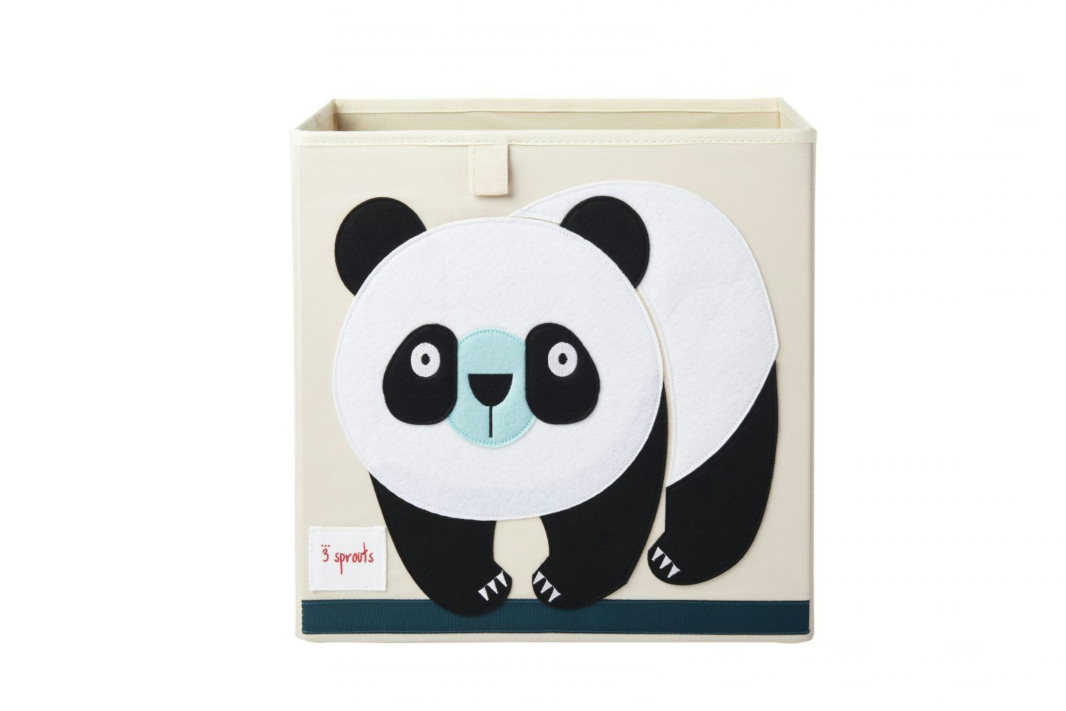 3 SPROUTS Τετράγωνο Κουτί Αποθήκευσης Παιχνιδιών Panda