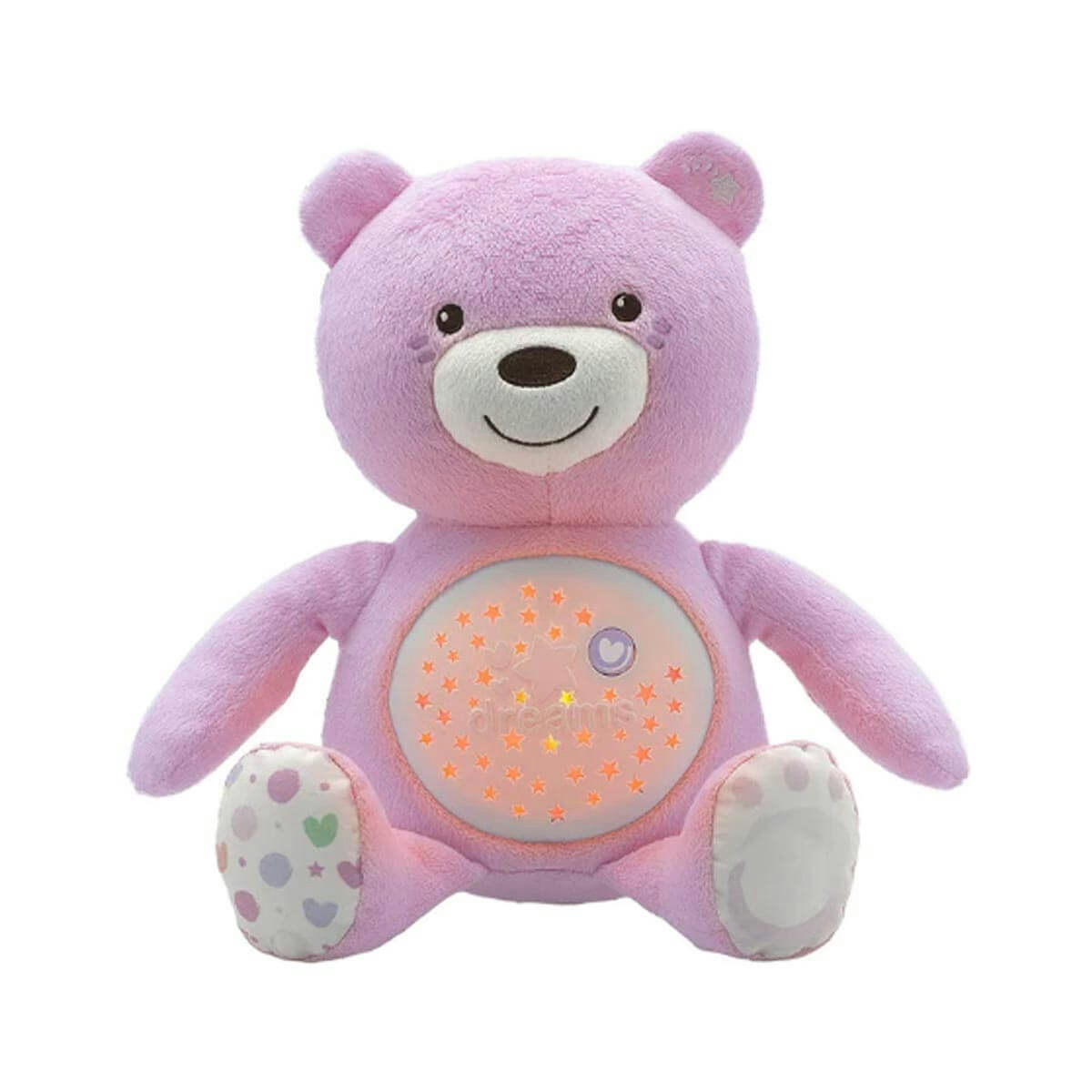 CHICCO Φωτεινός Αγκαλίτσας Baby Bear Pink