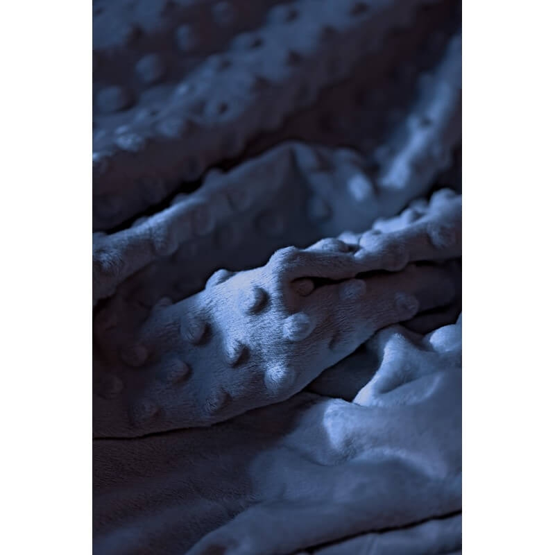 INTERBABY Βελουτέ Κουβέρτα Αγκαλιάς Coral Fleece Deep Blue