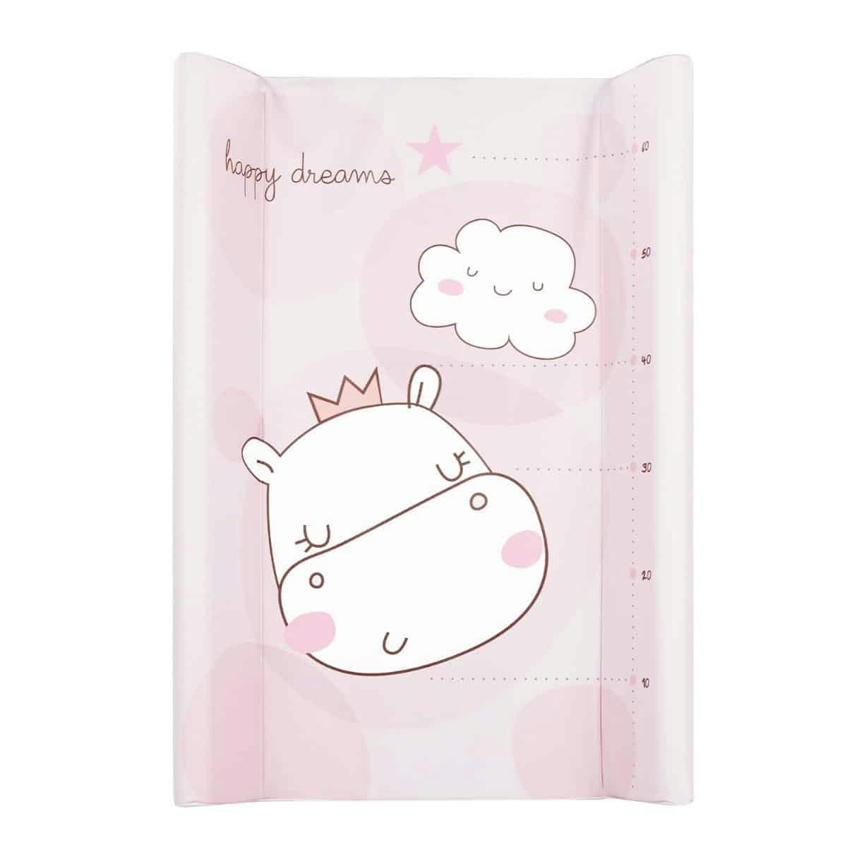 KIKKA BOO Αλλαξιέρα Μωρού Soft PVC Hippo Dreams Pink (70x50cm)
